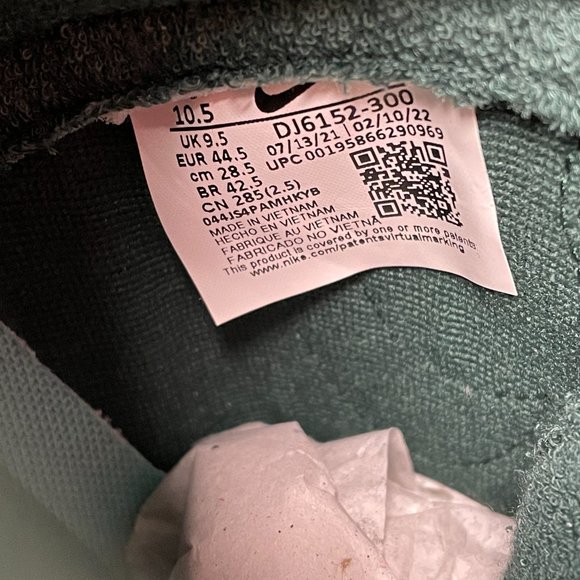 Nike Dunk High Retro SE Athletic Club Mens Shoes Green DJ6152-300 NEW Size 10.5 - Picture 7 of 7